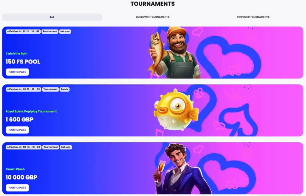 Casino Queen Win Tournaments