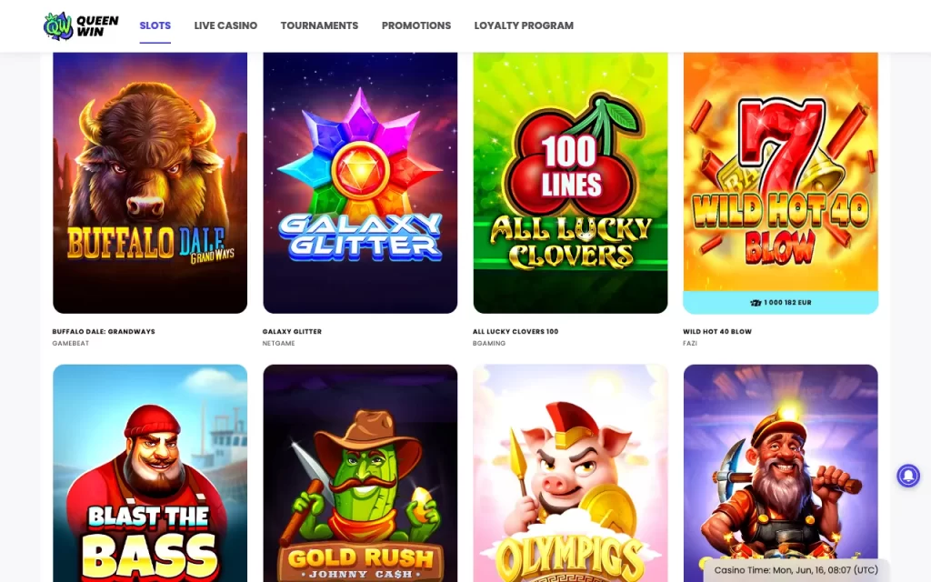 Queen Win Online Slots List