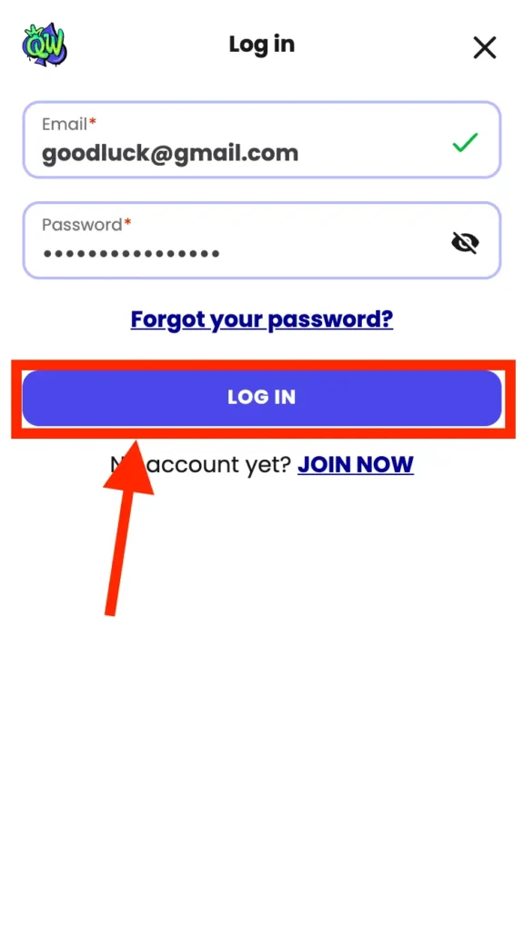 queenwin login step four